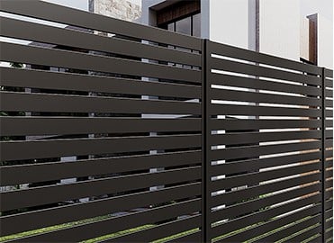 Horizontal Slat Fence