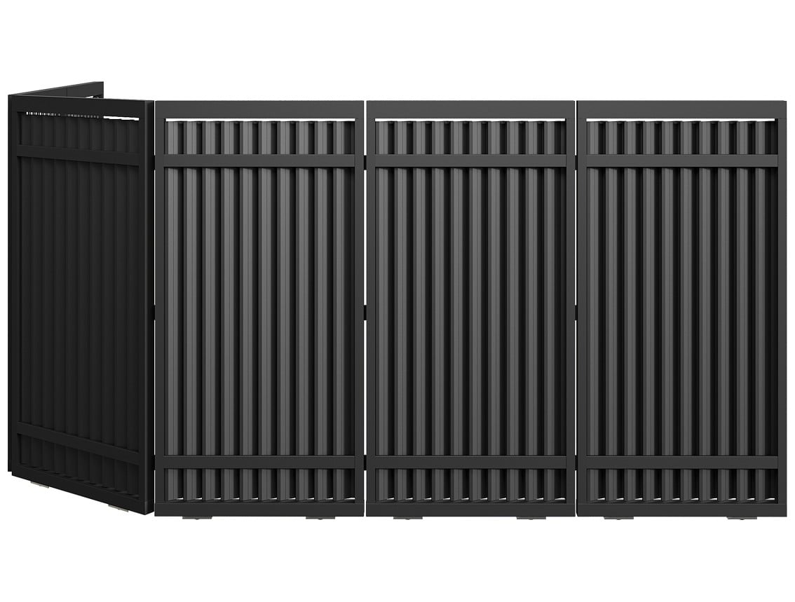 CUSTOM Vertical Louvered Sectional Sliding Gates