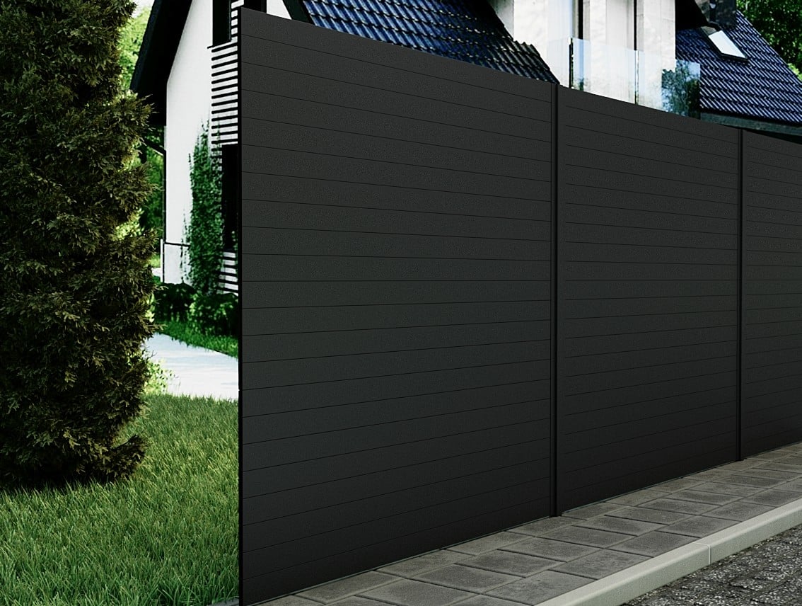 Aluminum Louvered Privacy Fence