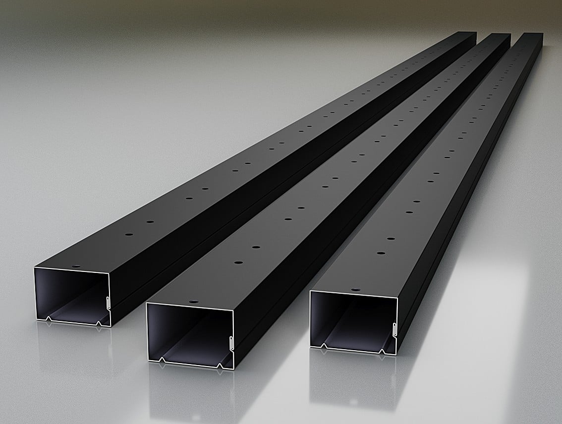 Picket Fence Rails Black