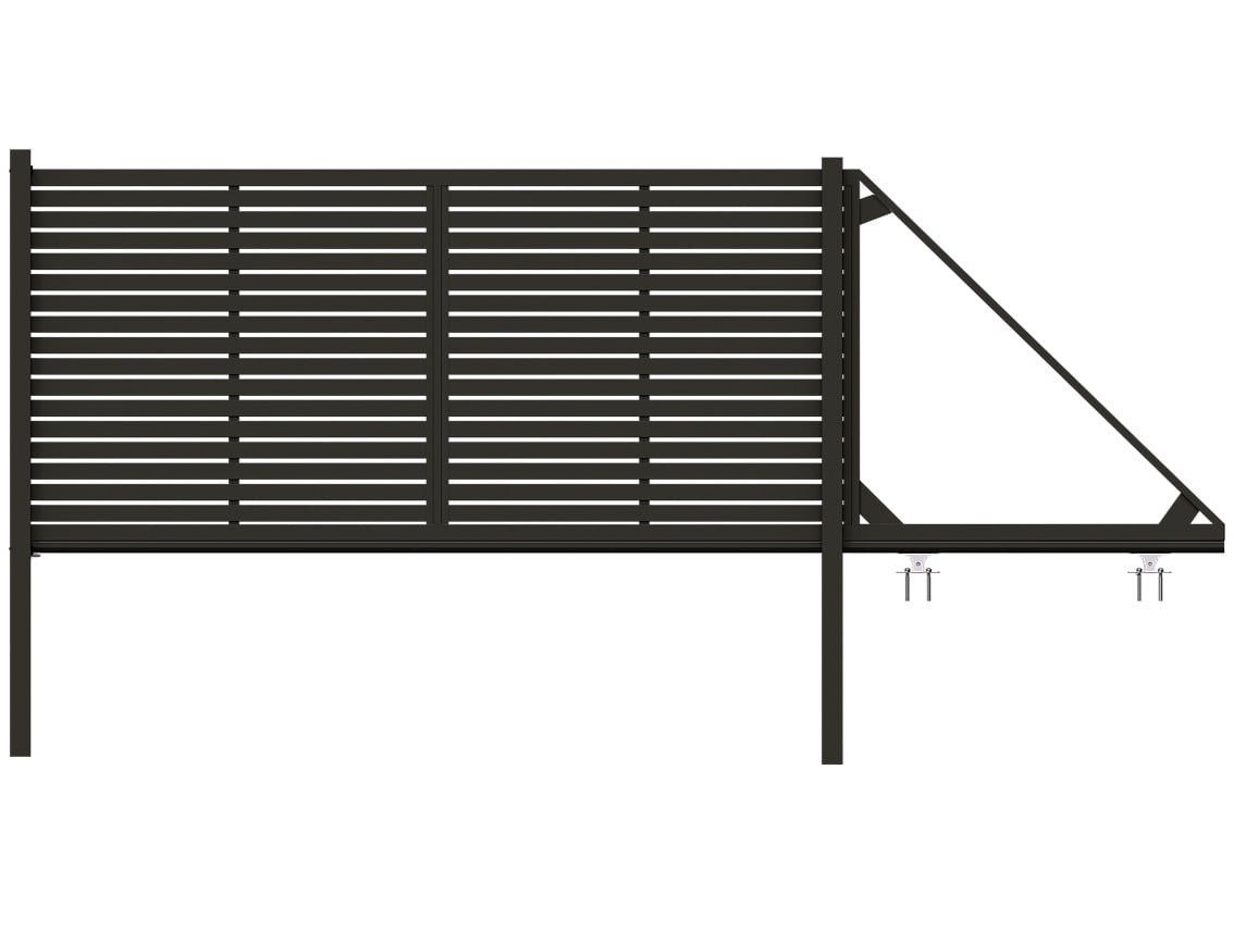 Horizonta Slat Cantilever Gates - Horizontal Slat Cantilever Gates