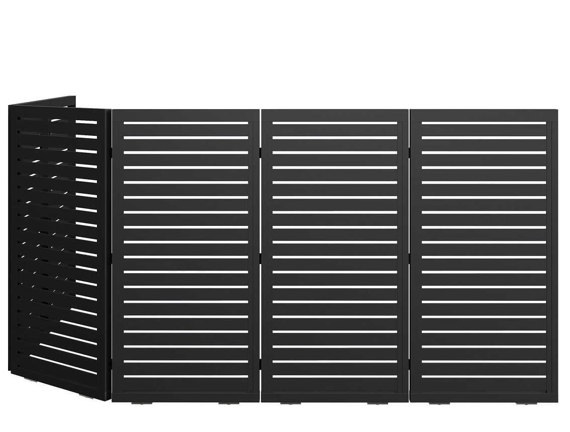 CUSTOM Horizontal Slat Sectional Sliding Gates - Custom Horizontal Slat Sectional Sliding Gates