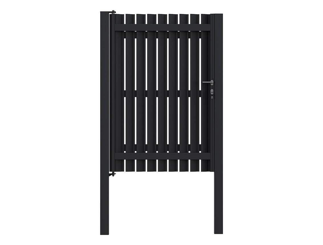 Custom Vertical Louvered Pedestrian Gates