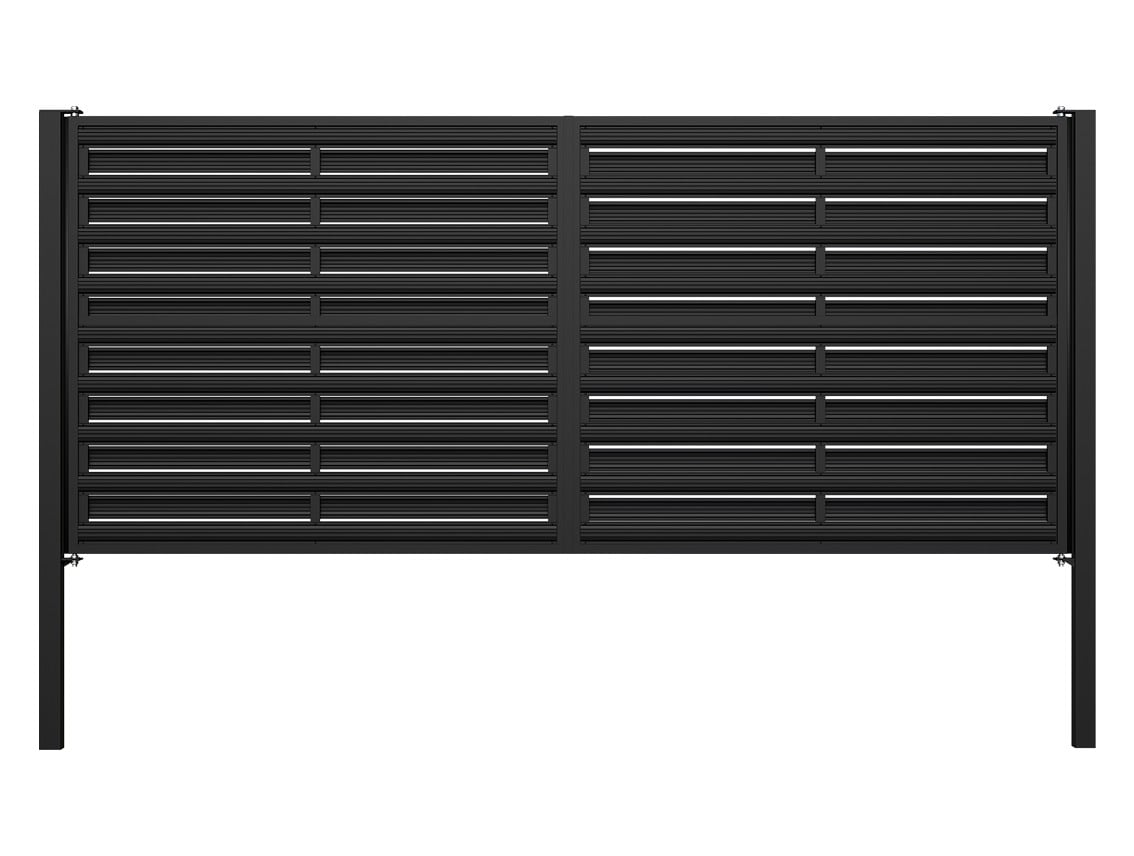 Horizontal Picket Siwng Gates - Custom Horizontal Picket Swing Gates