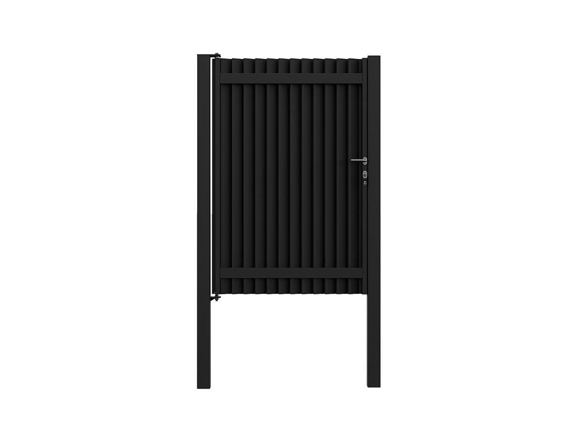 Louvered Pedestrian Gates with Posts