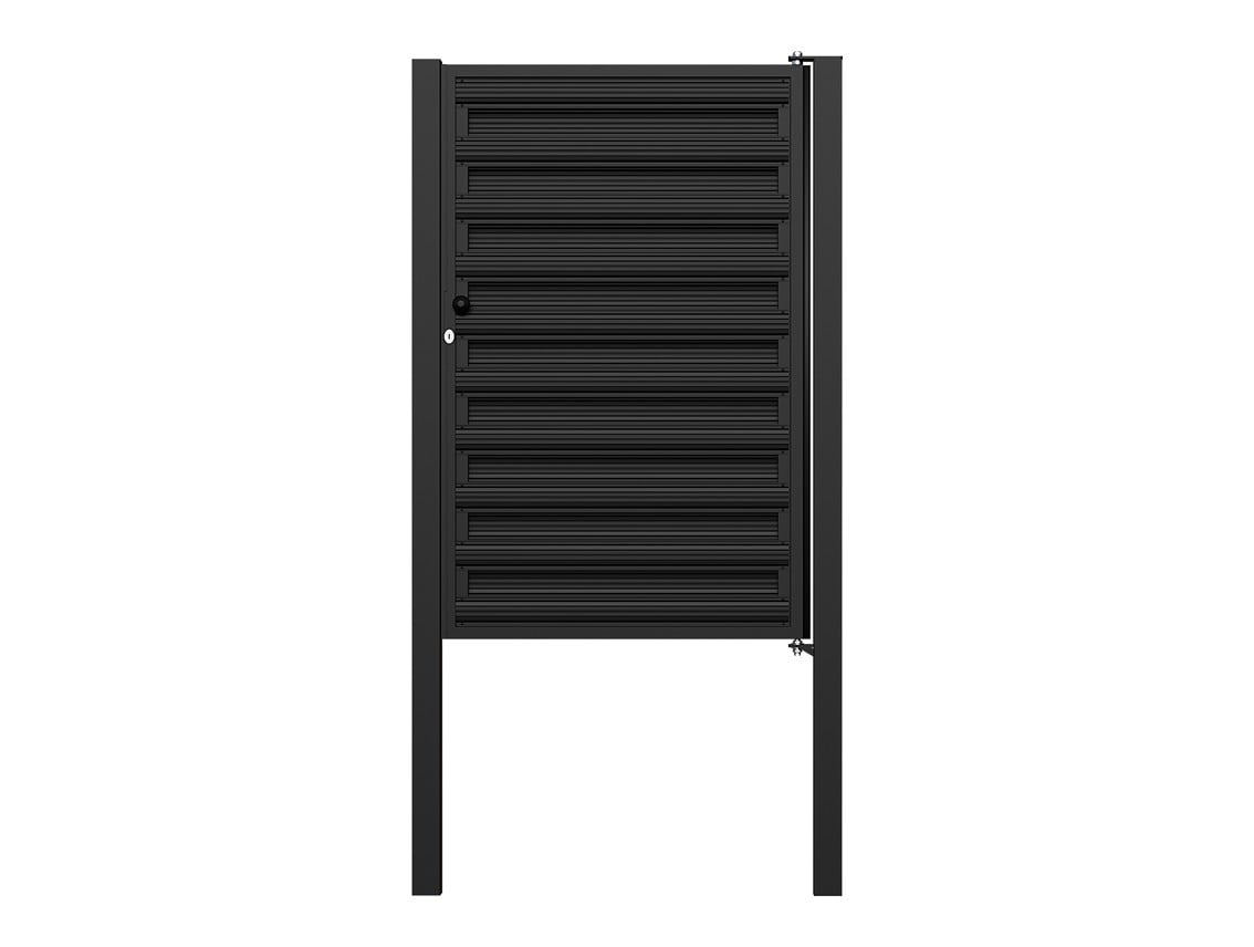 Horizontal Picket Pedestrian Gates with Posts