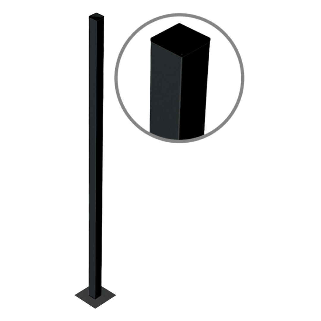 Aluminum Posts With Metal Palete