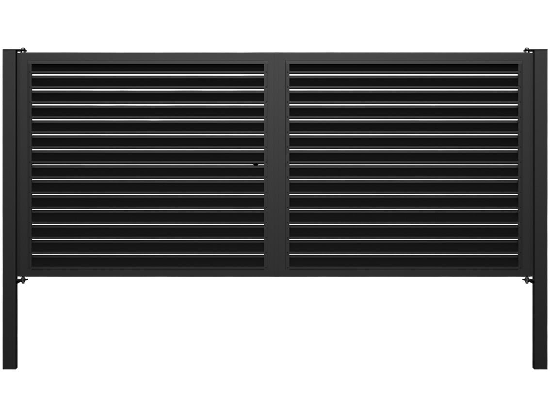 Custom Louvered Swing Gates