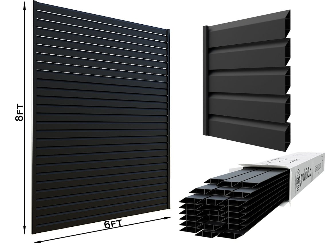 Aluminum Louvered Privacy Fence