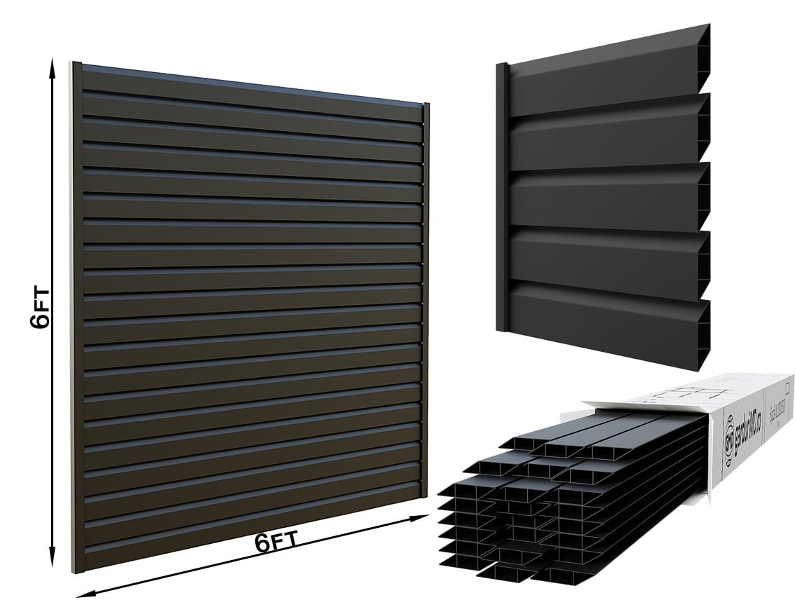 Aluminum Louvered Privacy Fence - Aluminum Louvered Privacy Fence