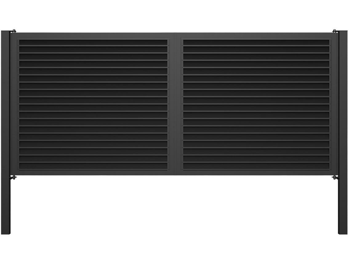 Louvered Swing Gates - Louvered Swing Gates with Posts