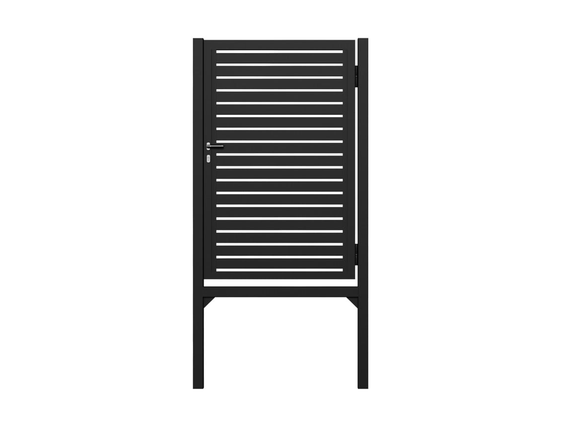 Horizontal Slat Pedestrian Gates in H frame