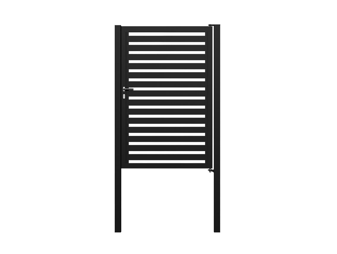 Horizontal Slat Pedestrian Gates - Custom Horizonta Slat Pedestrian Gates