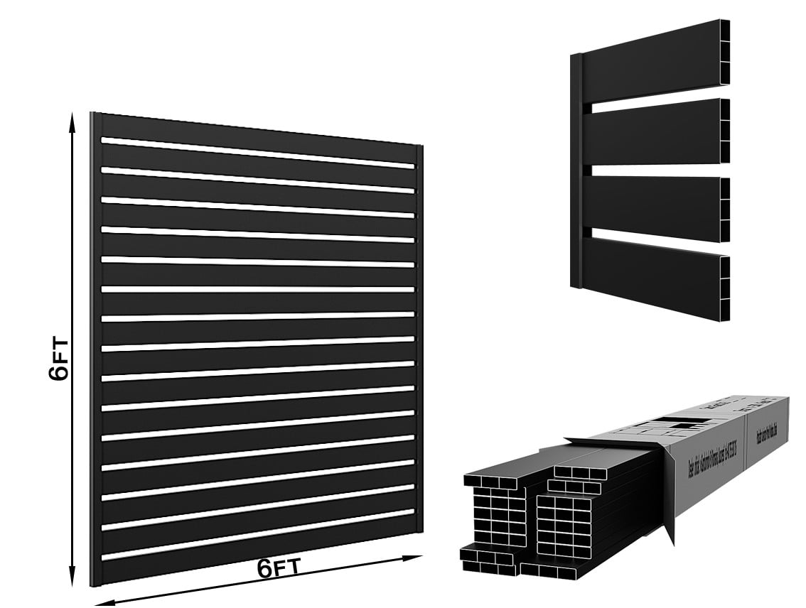 Horizontal Slat 100mm Fence