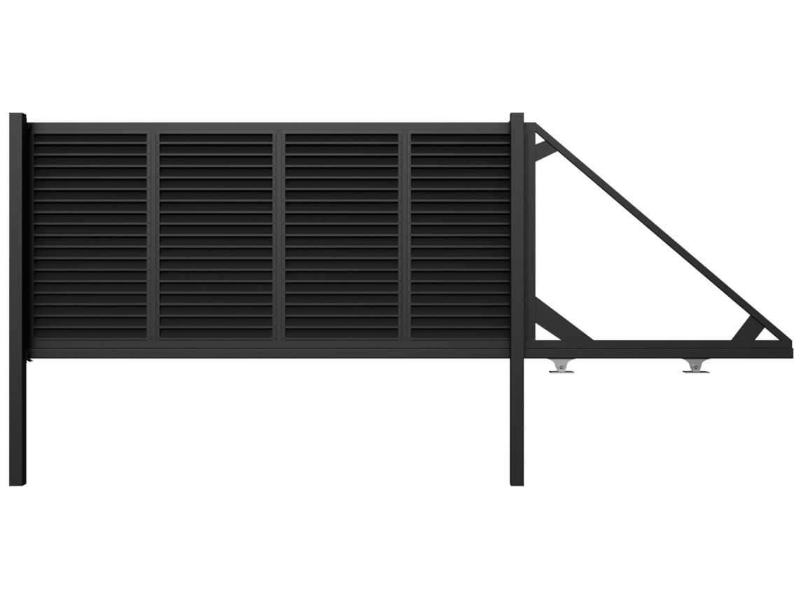 Louvered Cantilever Gates - Louvered Cantilever Gates
