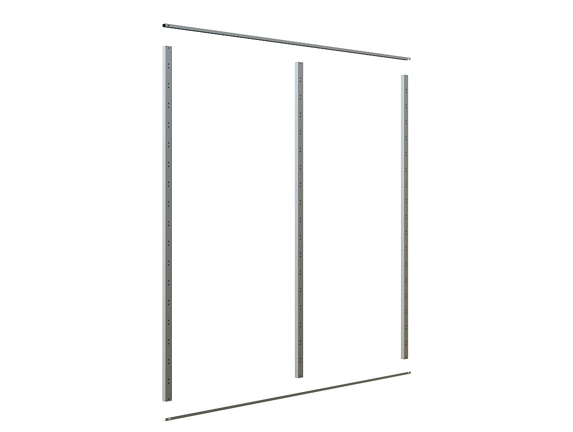 Horizontal Picket Frames White