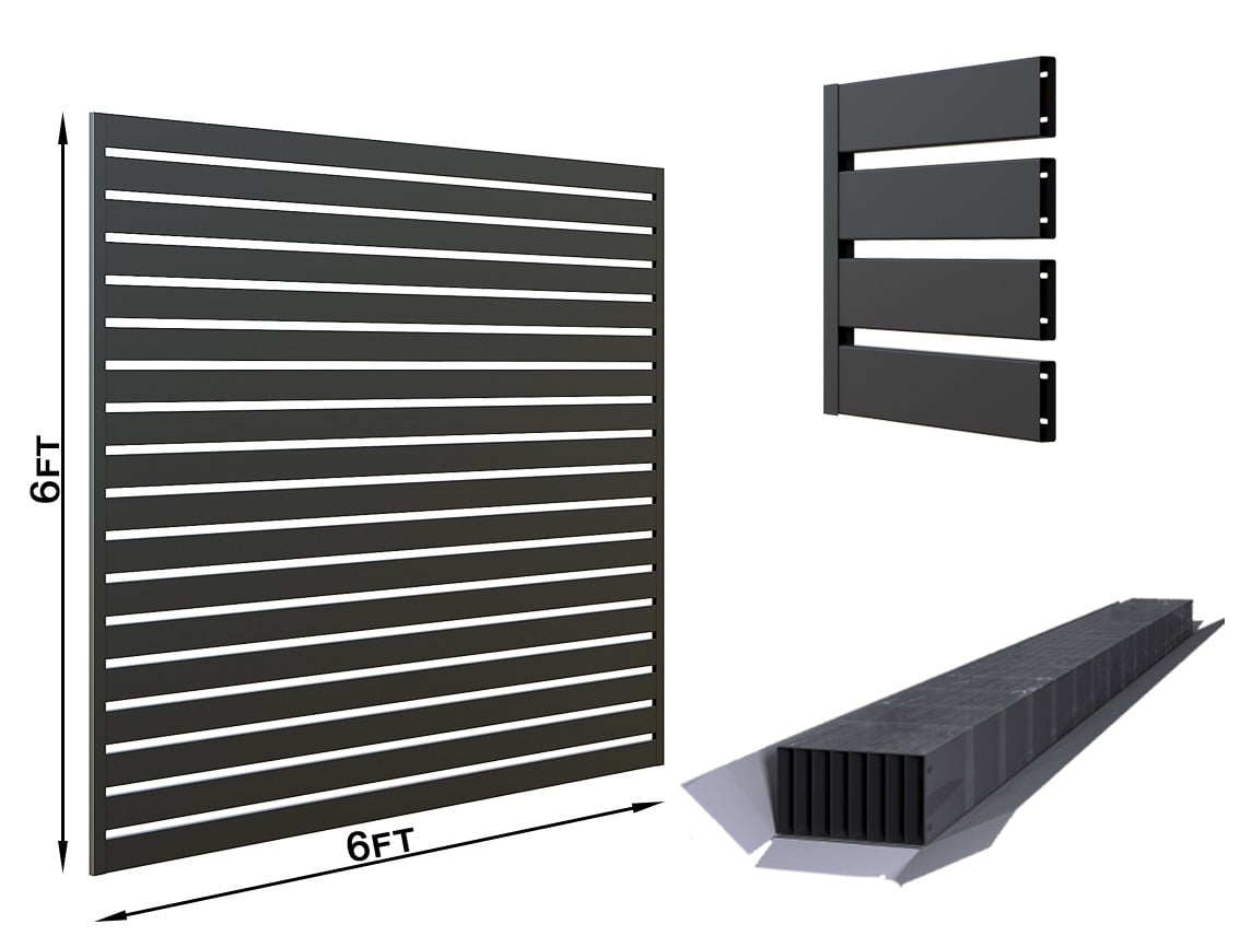 Horizontal Slat Fence